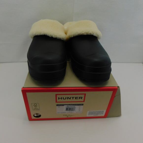 Hunter Black Women's Play Sherpa Insulated Clog Size 10 New - Picture 1 of 11